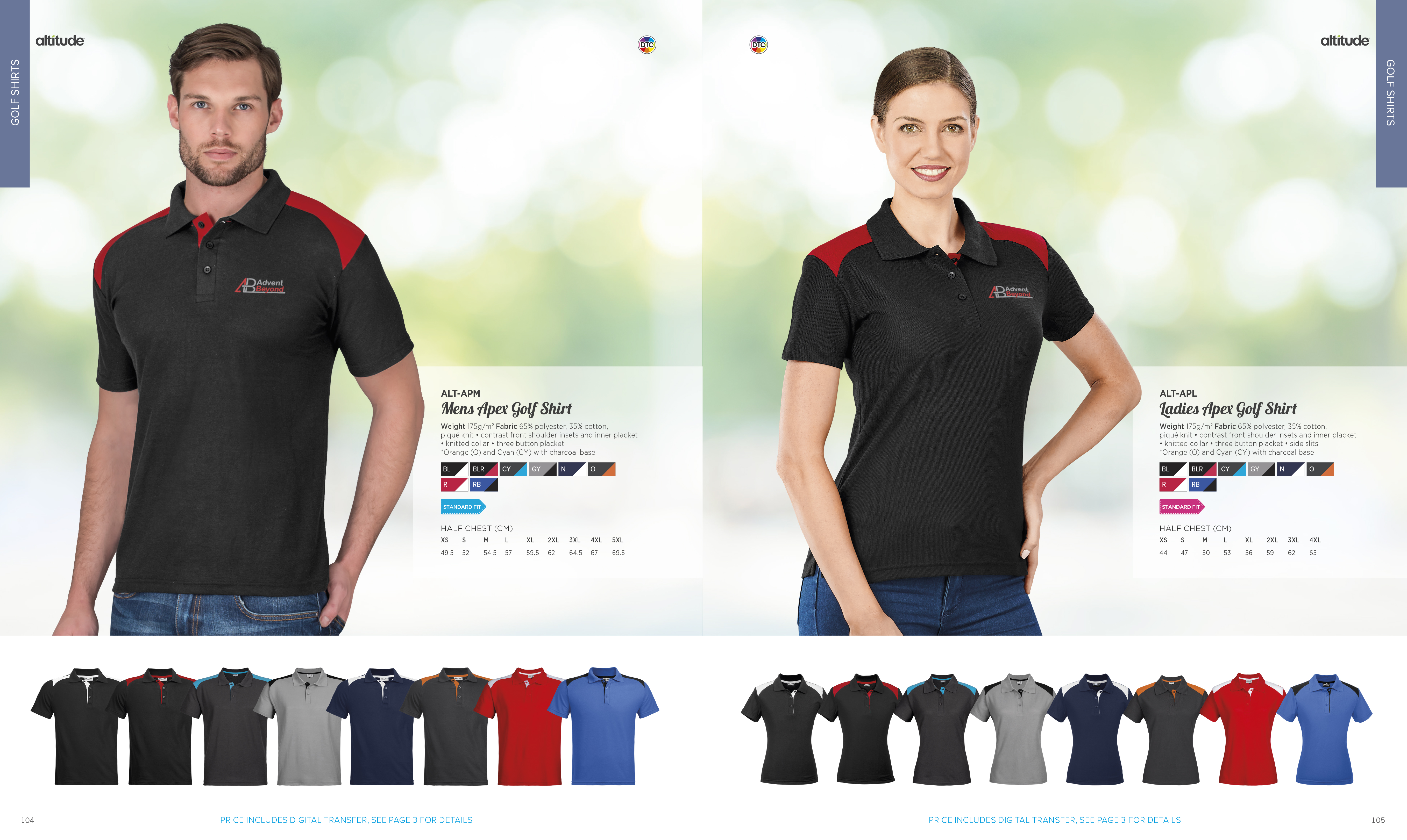 ALT-APL - Ladies Apex Golf Shirt - Catalogue Image